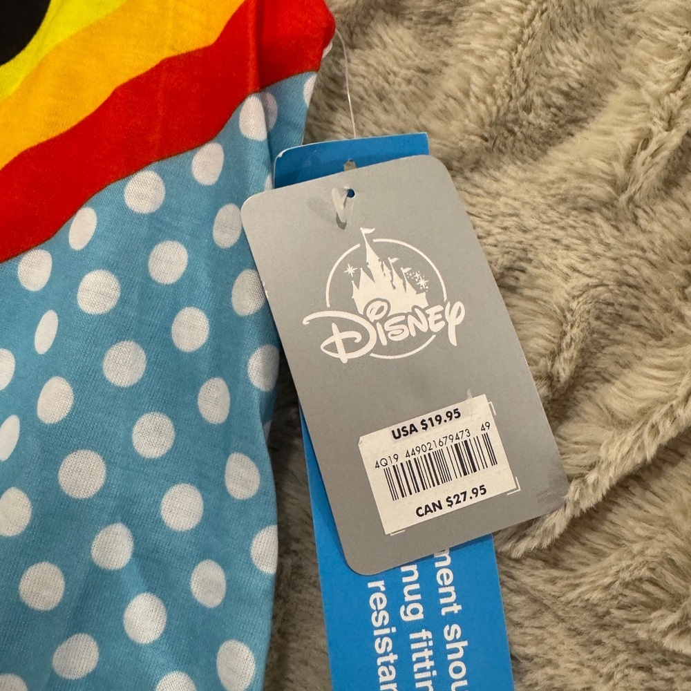 NWT Disney Minnie Mouse Rainbow Polka Dot Dress Size 4T - Picture 2 of 5